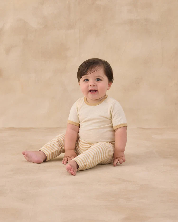 Rylee + Cru Baby Cru Pant, Butterscotch Stripe