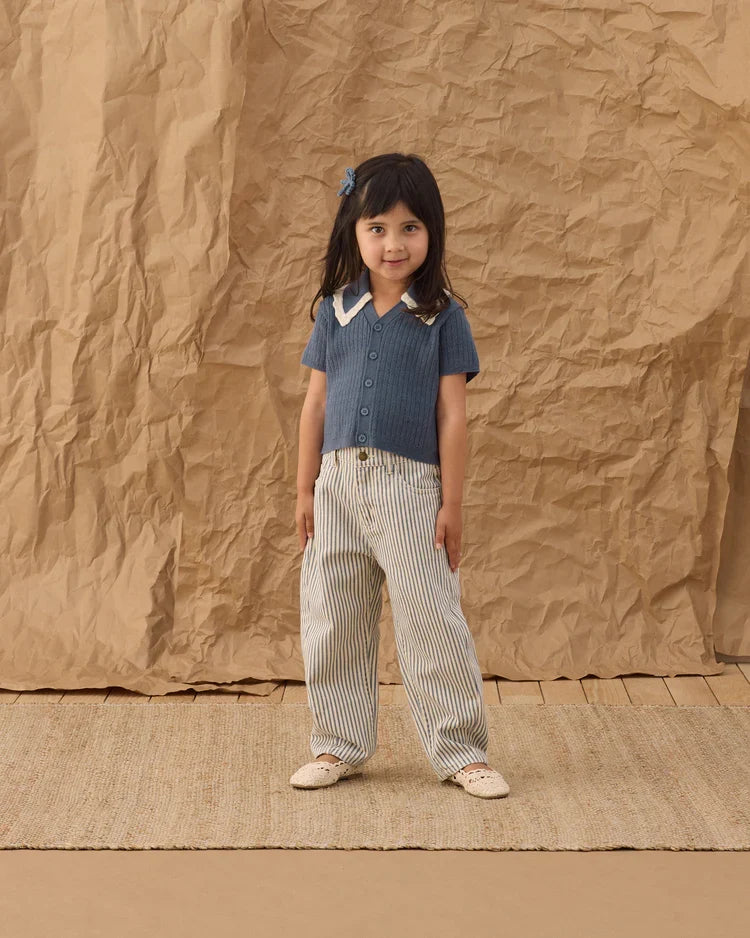 Rylee + Cru Barrel Pant, Railroad Stripe