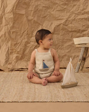 Rylee + Cru Fisher Romper, Sailboat