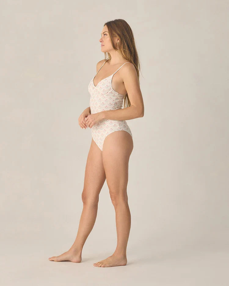 Rylee + Cru Adult Underwire One-Piece Swimsuit, Blossom