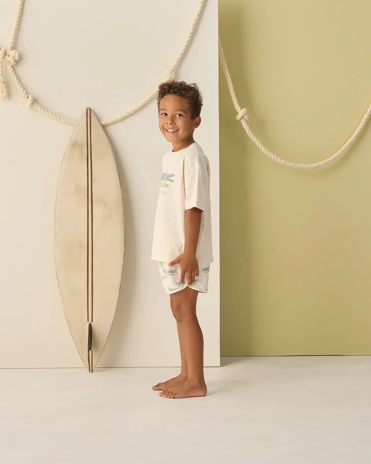Rylee + Cru Relaxed Tee, Alligator