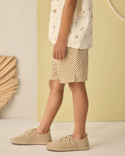 Rylee + Cru Perry Short, Ocre Check