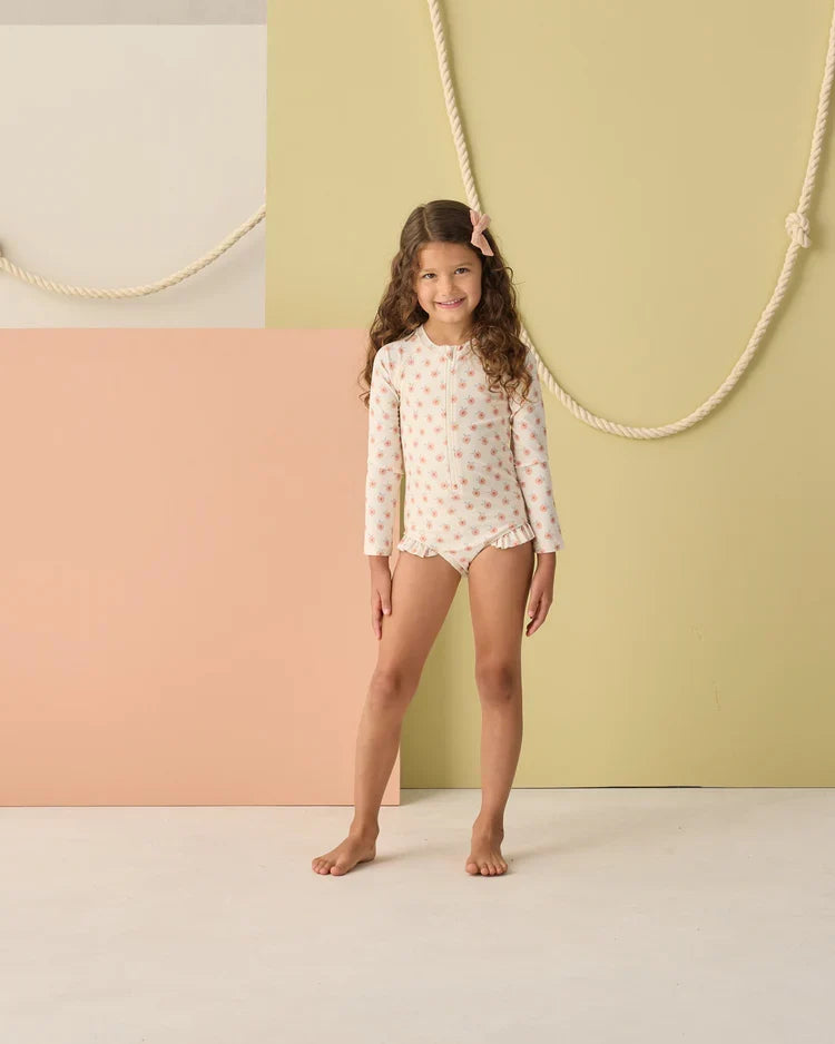 Rylee + Cru Rashguard One-Piece, Peaches