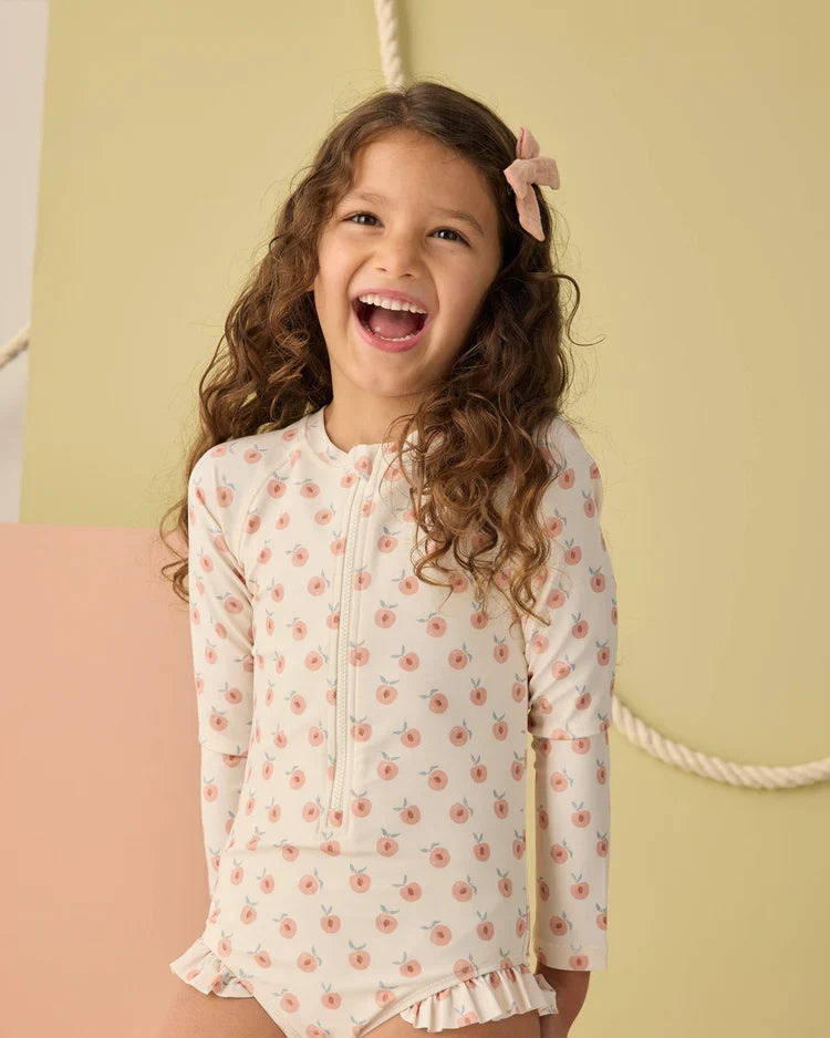 Rylee + Cru Rashguard One-Piece, Peaches