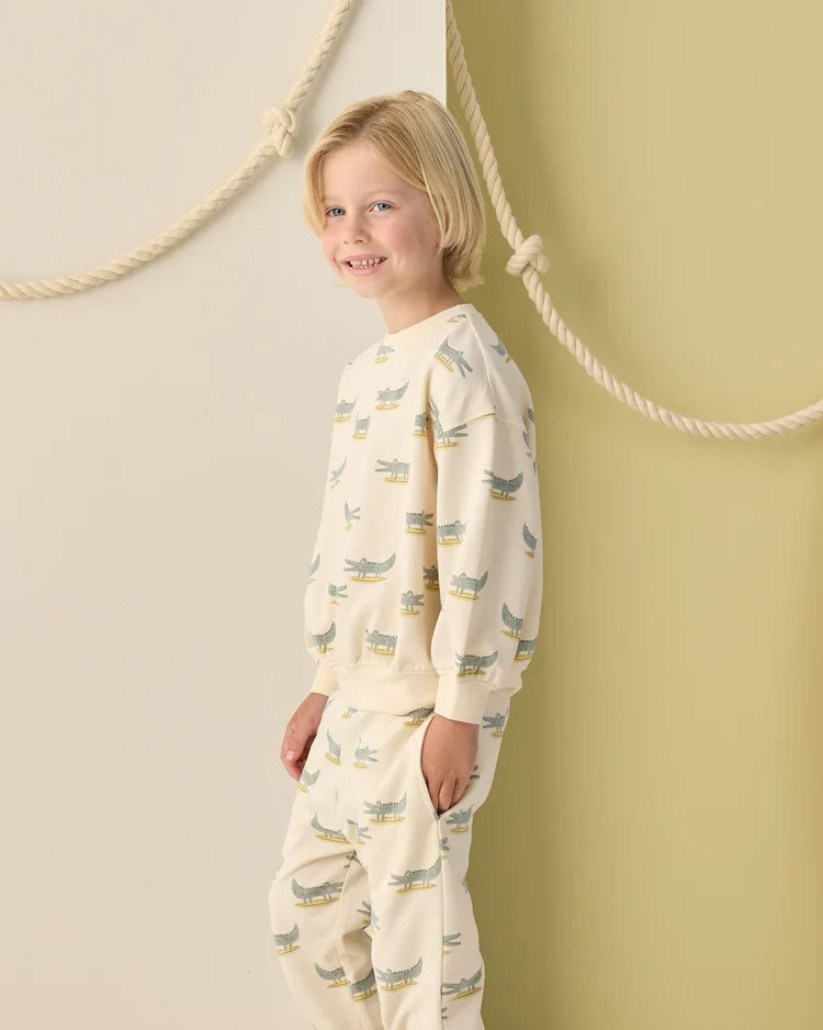 Rylee + Cru Relaxed Sweatshirt, Alligators
