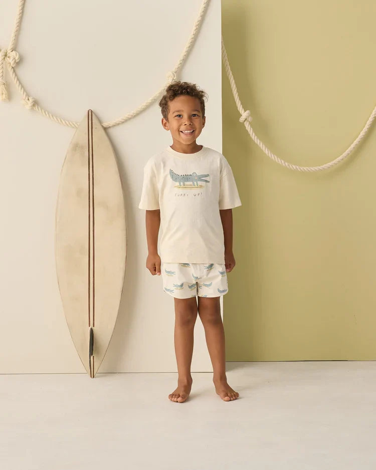 Rylee + Cru Swim Trunk, Alligators