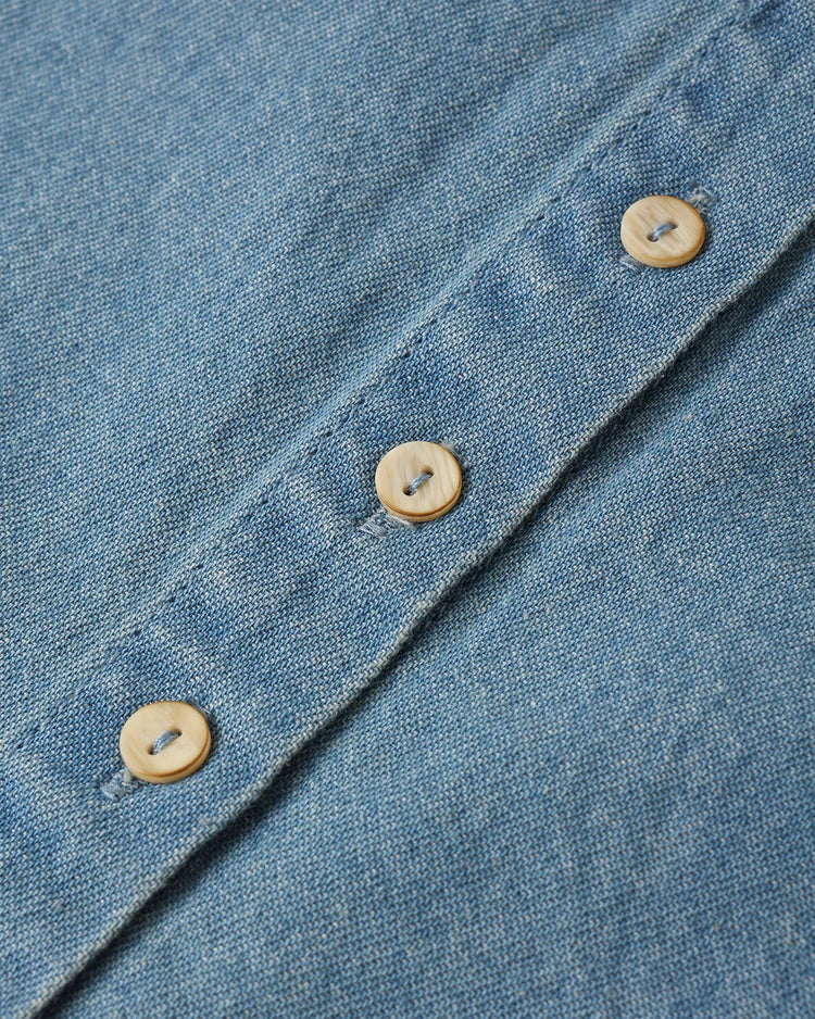 Rylee + Cru Aaron Top, Washed Blue