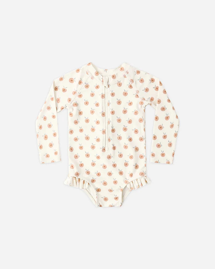 Rylee + Cru Rashguard One-Piece, Peaches