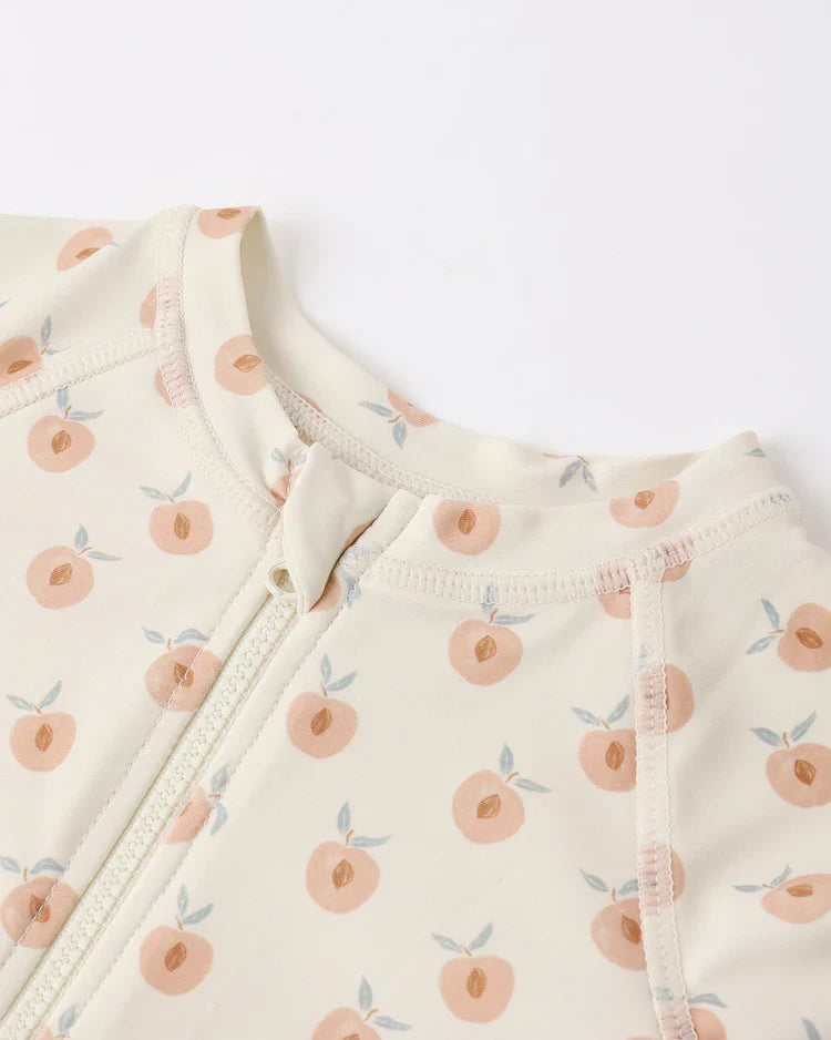 Rylee + Cru Rashguard One-Piece, Peaches