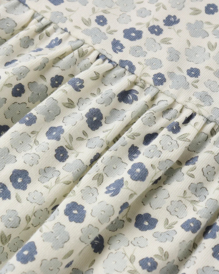 Rylee + Cru Babydoll Dress, Blue Ditsy