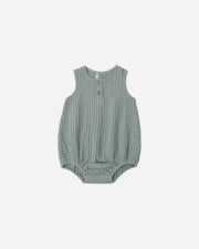 Rylee + Cru Beau Romper, Sea Green