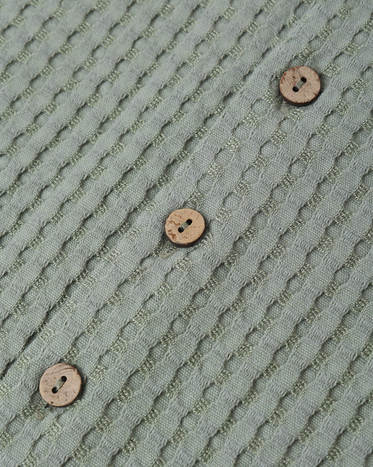 Rylee + Cru Lapel Collar Shirt, Sea Green