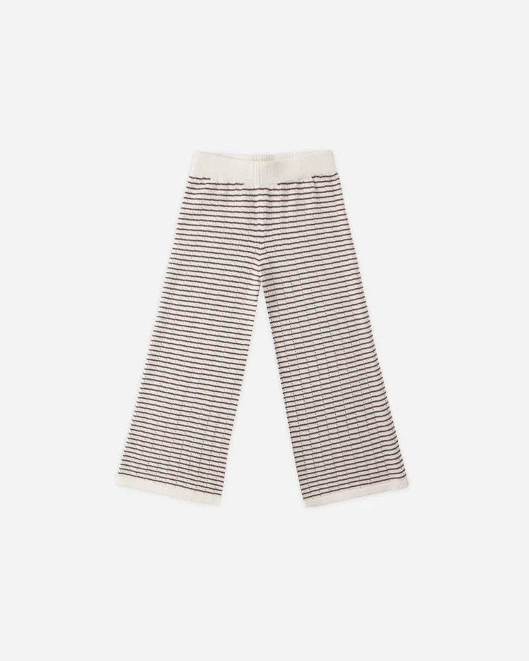 Rylee + Cru Knit Set, Chocolate Stripe