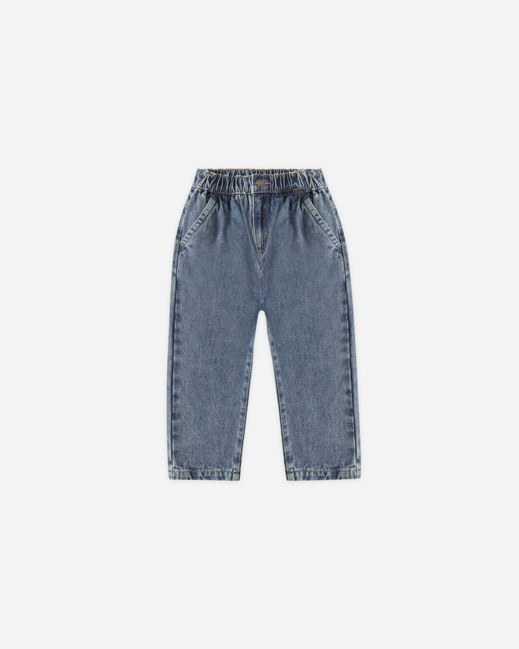Rylee + Cru Baggy Pant, Indigo Denim