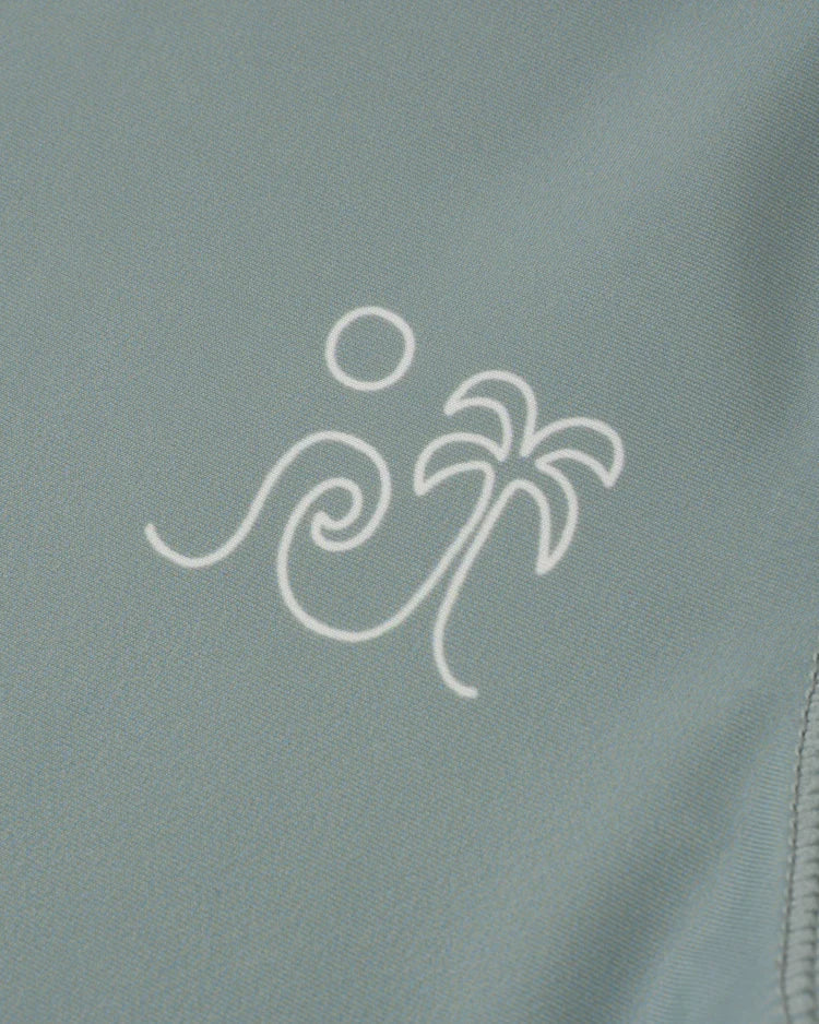 Rylee + Cru Short Sleeve Rashguard, Sea Green