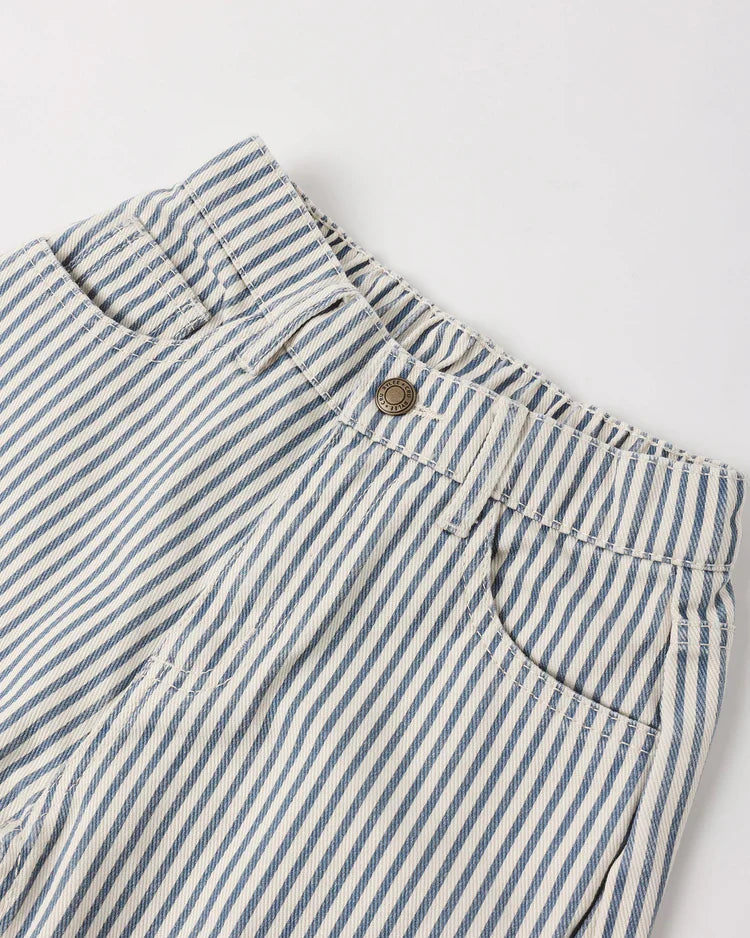 Rylee + Cru Barrel Pant, Railroad Stripe
