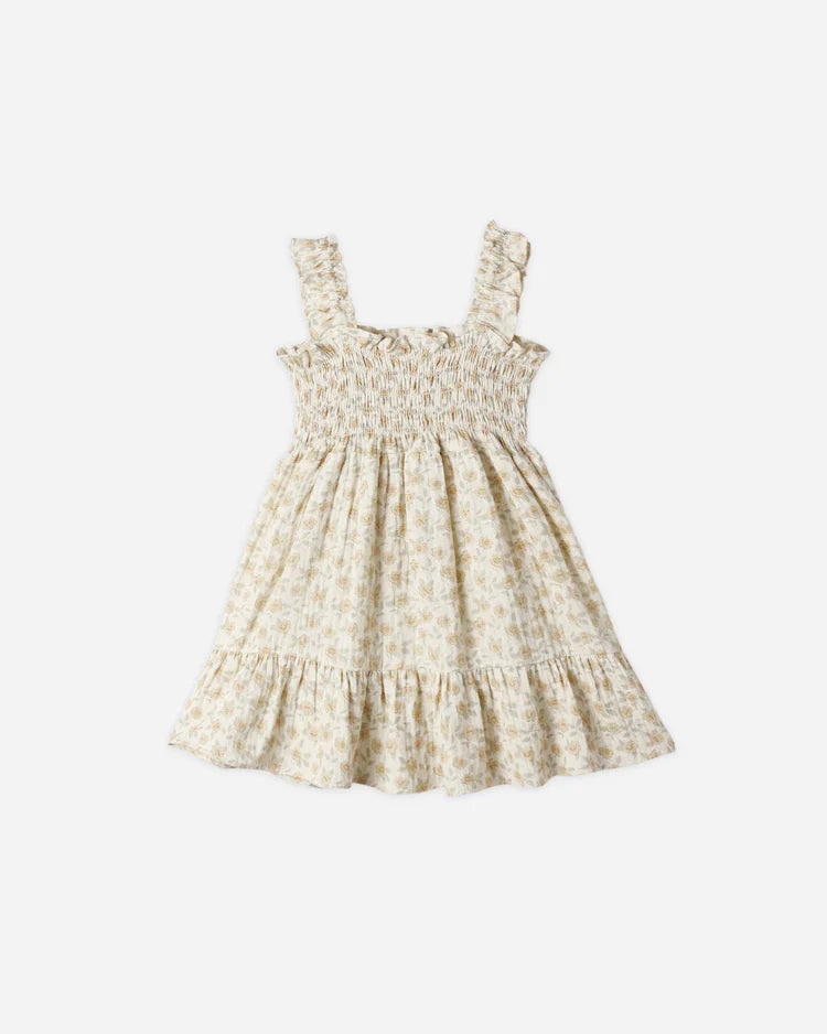 Rylee + Cru Sutton Dress, Yellow Floral