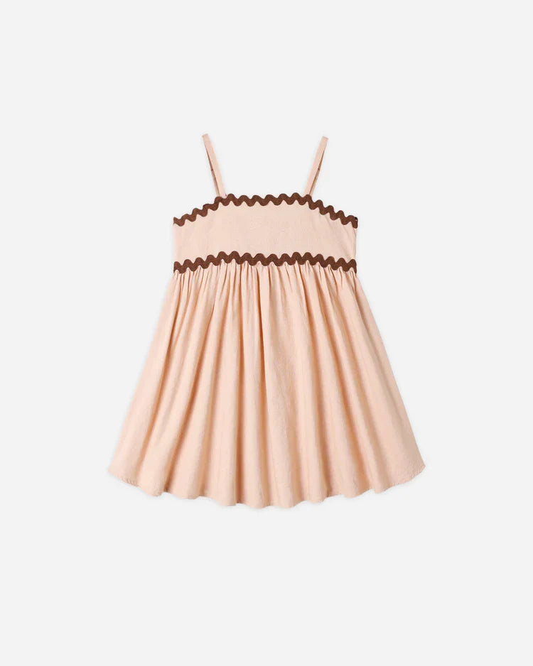 Rylee + Cru Ric Rac Dress, Blush