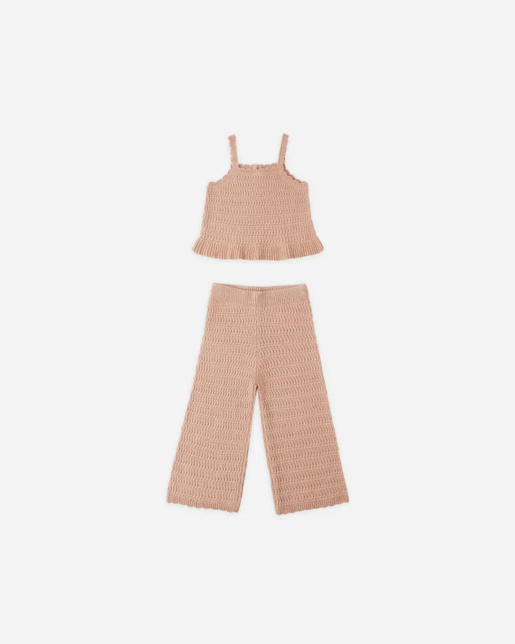 Rylee + Cru Mari Knit Set, Melon