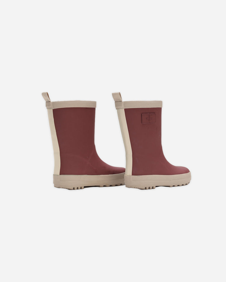 Rylee + Cru Rain Boots, Burgundy