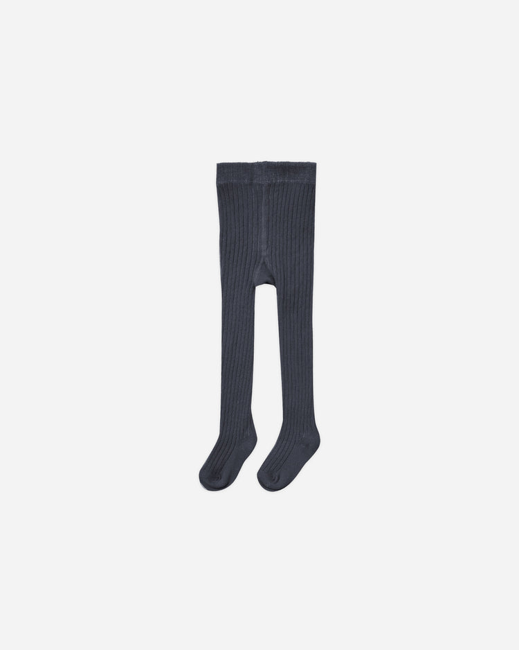 Rylee + Cru Ribbed Tights, Navy