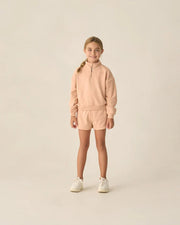 Rylee + Cru Half Zip Sweatshirt, Melon