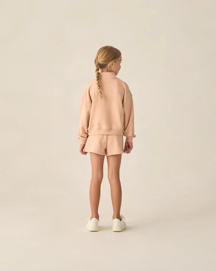 Rylee + Cru Half Zip Sweatshirt, Melon