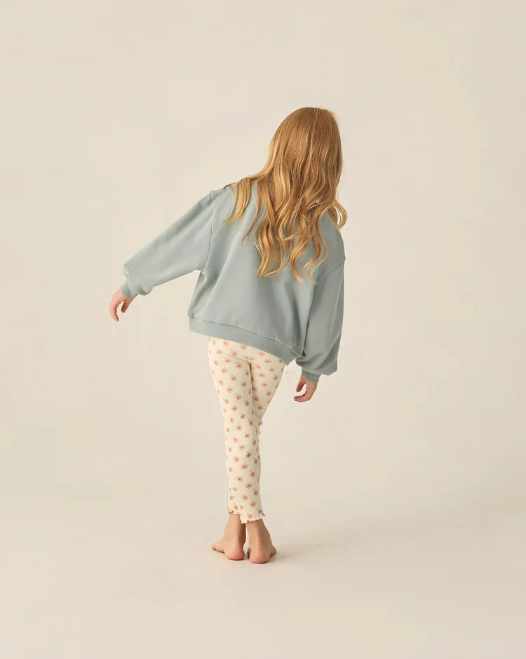 Rylee + Cru Ribbed Legging Set, Natural and Melon