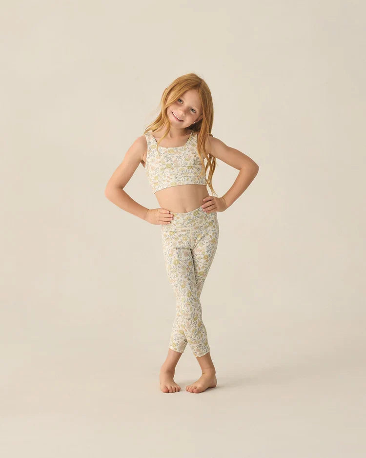 Rylee + Cru Basic Legging, Citron Bloom