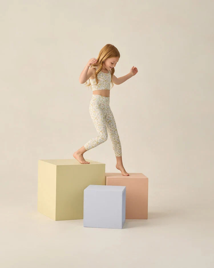 Rylee + Cru Basic Legging, Citron Bloom