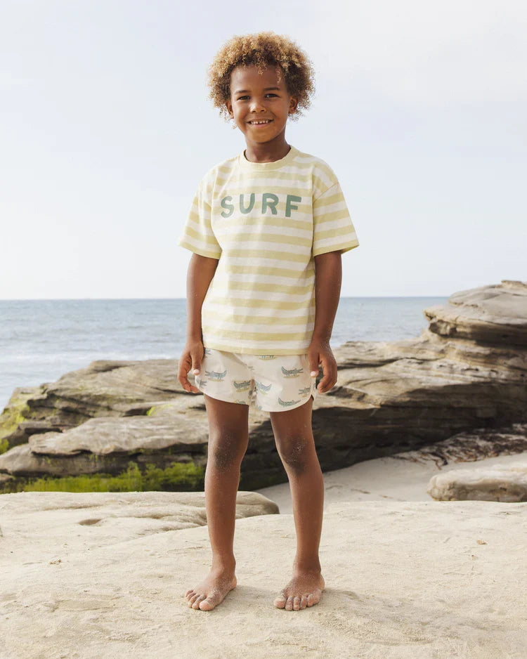 Rylee + Cru Swim Trunk, Alligators