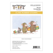 Drummer Mice Cling Rubber Stamp Set from the House-Mouse Holiday Collection