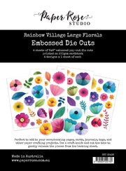 Rainbow Village Large Floral Embossed Die Cuts 35436