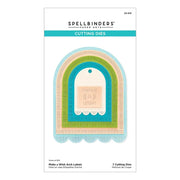 Make a Wish Arch Labels Etched Dies from the Monster Birthday Collection