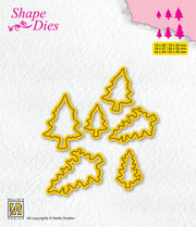 Nellie's Choice - Shape Dies -Mini Dies Pinetrees-2