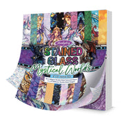 Stained Glass Mystical Worlds 8" x 8" Paper Pad