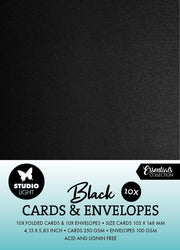 SL Cards & Envelopes Black A6 Consumables 20 PC