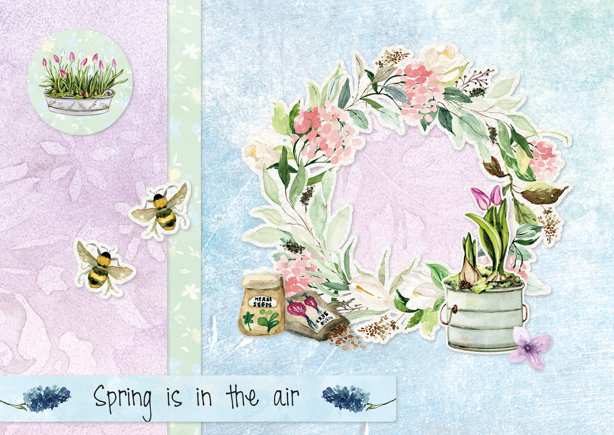 SL Die-Cut Paper Pad Garden Season Essentials 294x210x9mm 32 SH nr.143