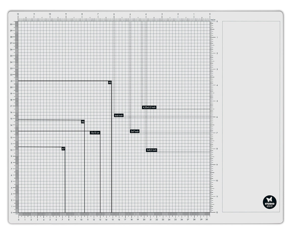 SL Magnetic Glass Mat 4 Magnets Included Essentials 450x350x10mm 1 PC nr.01