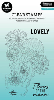 SL Clear Stamp Flower Squid Essentials 101x133x1mm 18 PC nr.429