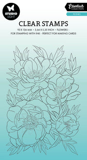 SL Clear Stamp Peonies Essentials 93x136x3mm 1 PC nr.541