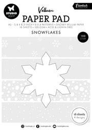 SL Vellum Paper Pad  Snowflakes Essentials 16  Sheets