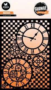 SL Mask Clocks & Grid Grunge Collection 1 PC