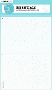 SS Mask Background Sprinkles Sweet Stories 210x150x1mm 1 PC nr.141