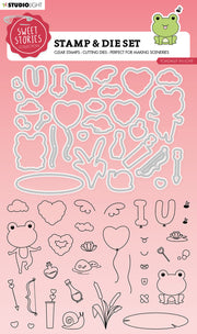 SL Stamp & Cutting Die Toadally In Love Sweet Stories 154x213x1mm 62 PC nr.52