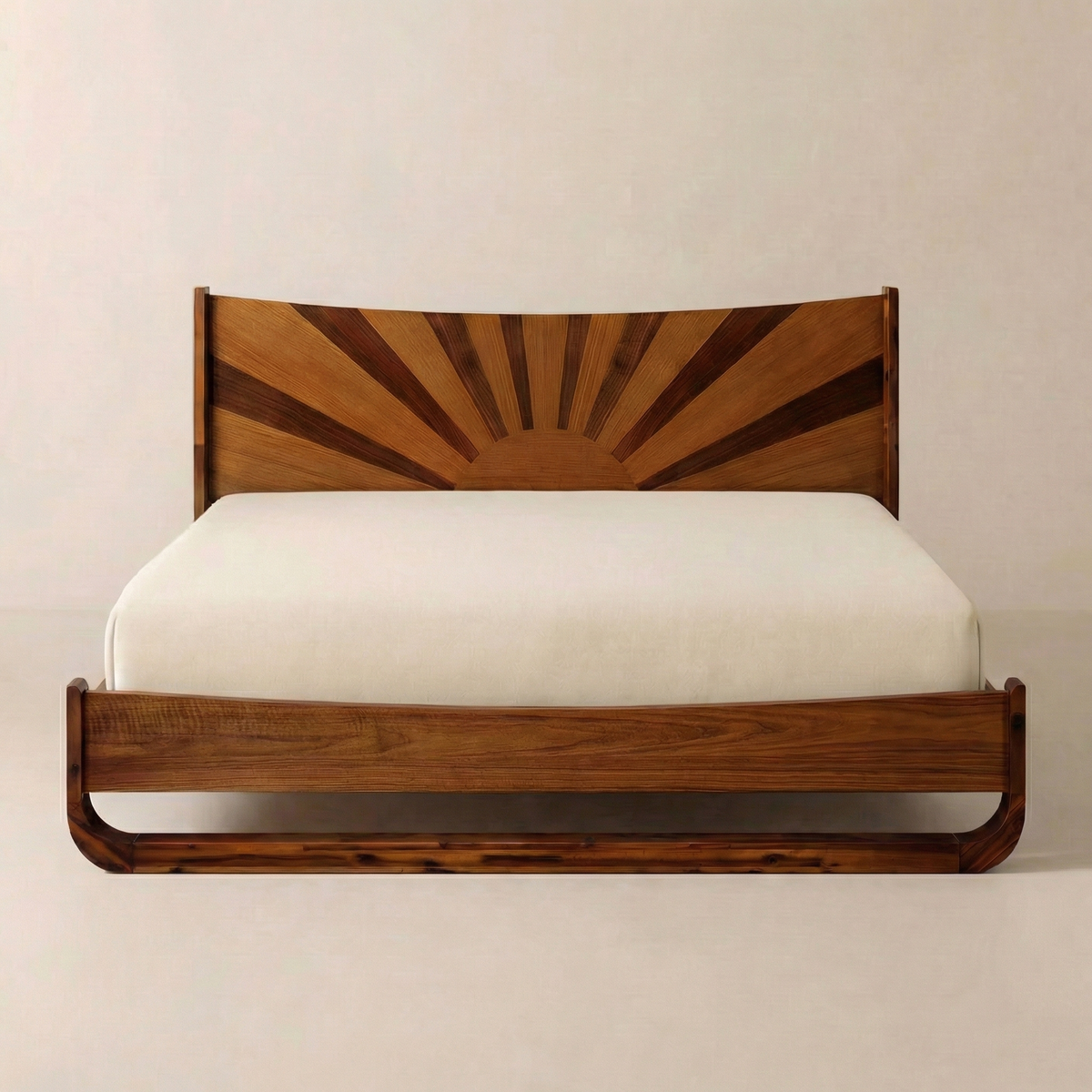 Sunset Solid Acacia Wood Bed Frame