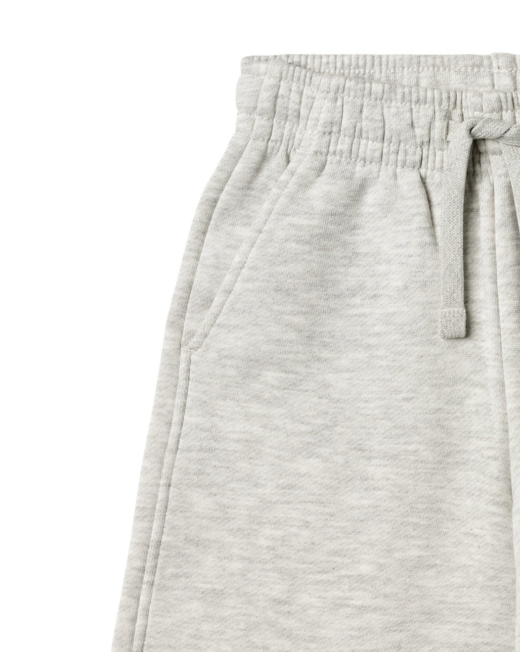 Wheat Cruz Straight Sweatpants, Light Melange Grey