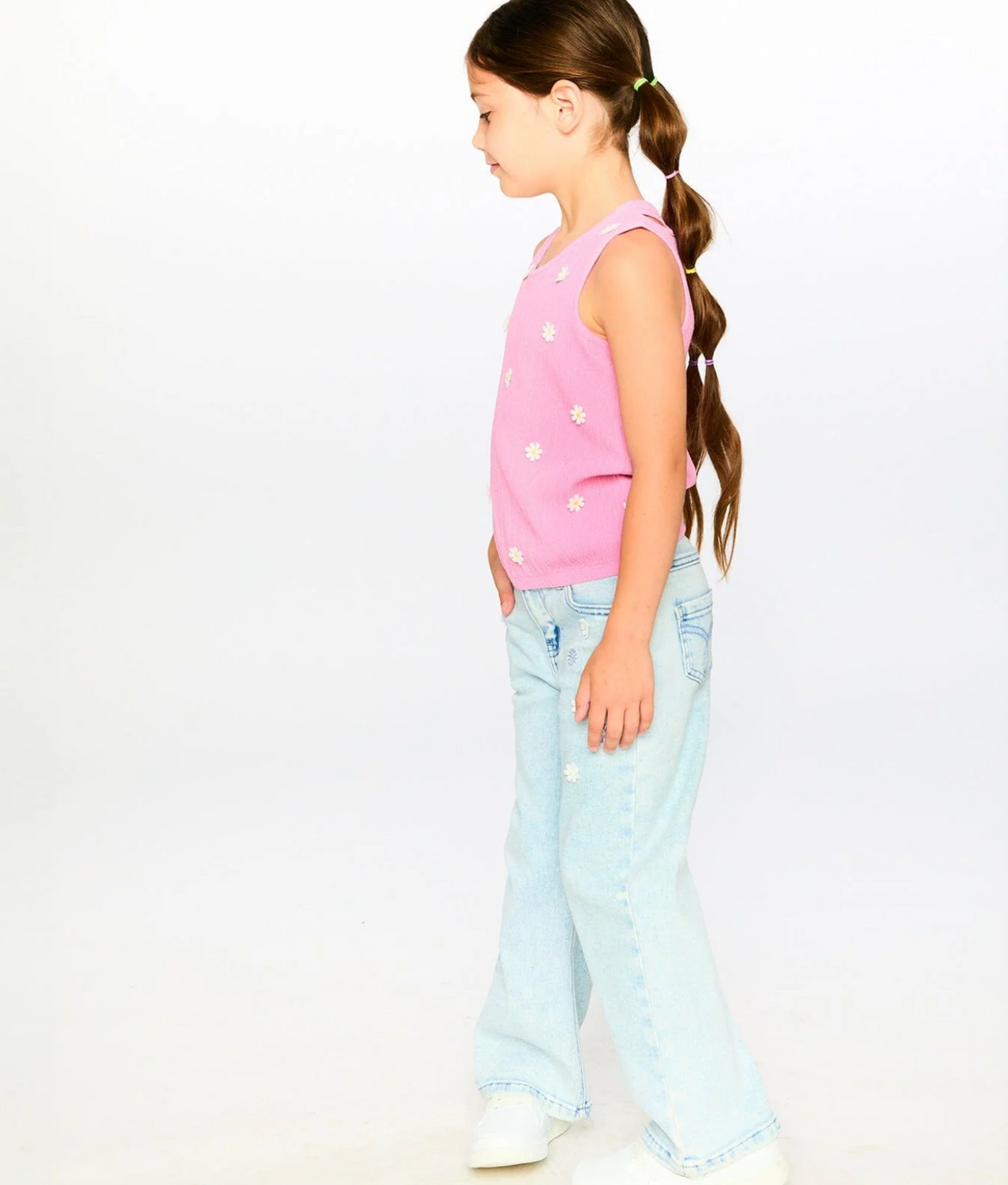 Deux Par Deux Wide Leg Jeans, Light Blue Denim
