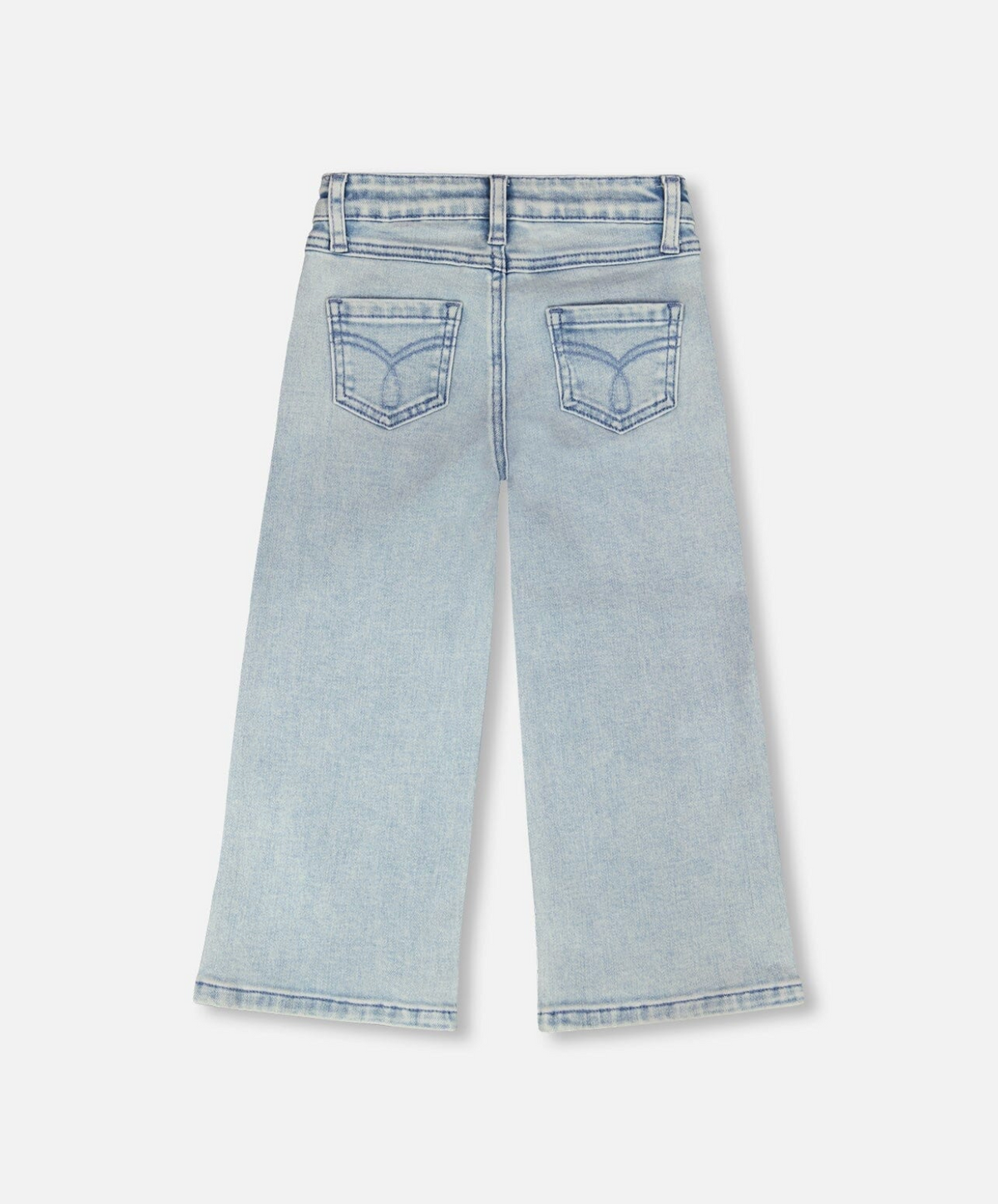 Deux Par Deux Wide Leg Jeans, Light Blue Denim