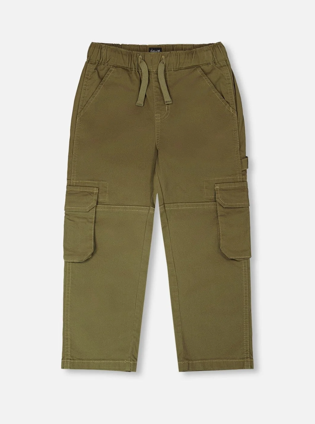Deux Par Deux Stretch Twill Carpenter Pant, Green